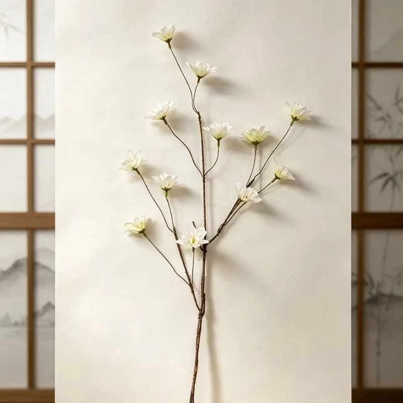 Künstlicher Rittersporn-Blumenstrauß, 12 Blüten, 49 cm hoch, Seidenstoff, für Hochzeit, Innenraum, Gewerbe-Deko