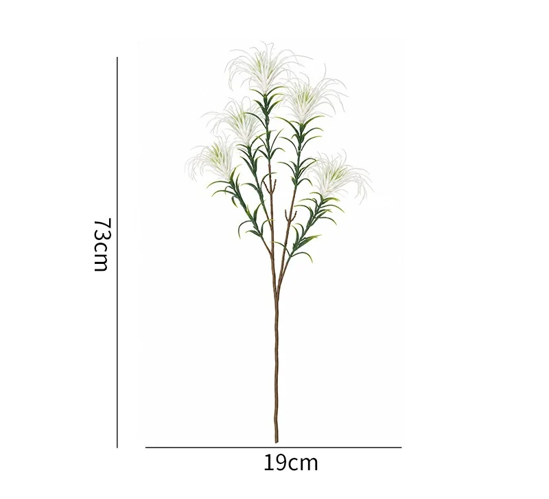 Künstliche Ziergräser, 73 cm, PE-Material, perfekt für Hochzeiten, Büros und Geschäftsdekoration