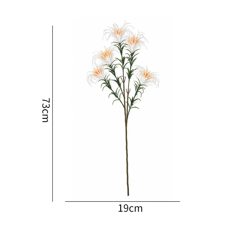 Künstliche Ziergräser, 73 cm, PE-Material, perfekt für Hochzeiten, Büros und Geschäftsdekoration