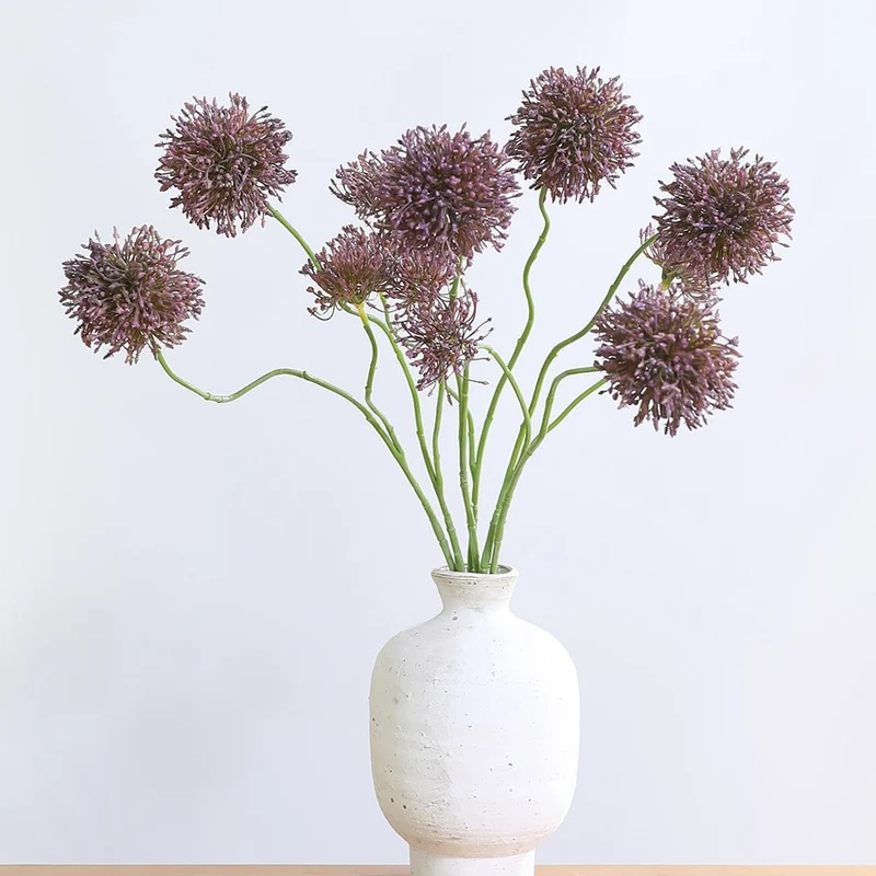 75 cm künstliche Zwiebelblume, 2 Blüten, Dekoration für Hochzeiten, Wohnraum, Hotels, Büros