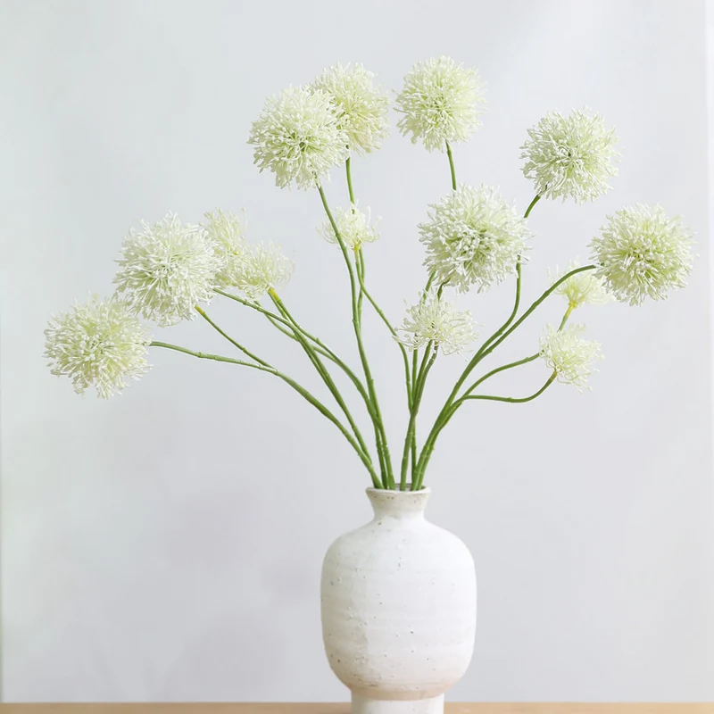 75 cm künstliche Zwiebelblume, 2 Blüten, Dekoration für Hochzeiten, Wohnraum, Hotels, Büros