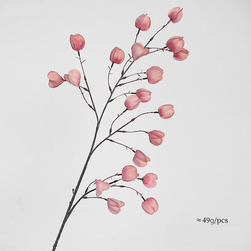 Künstliche Laternenblume Seidenblume 100 cm, 20 Blüten, Einzelstiel – Hochwertige Dekoration für Hochzeit, Hotel, Büro, Zuhause