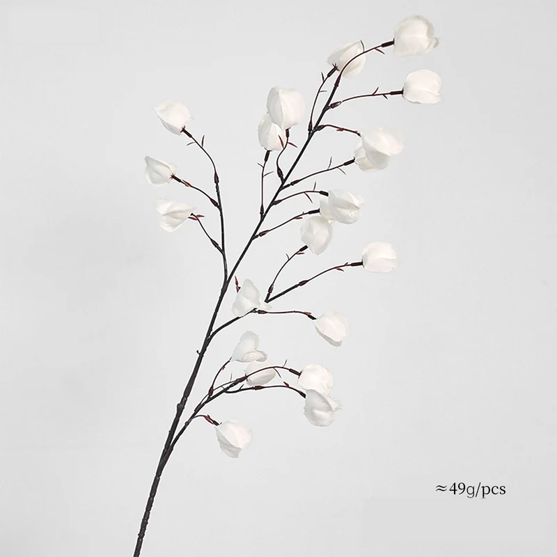 Künstliche Laternenblume Seidenblume 100 cm, 20 Blüten, Einzelstiel – Hochwertige Dekoration für Hochzeit, Hotel, Büro, Zuhause
