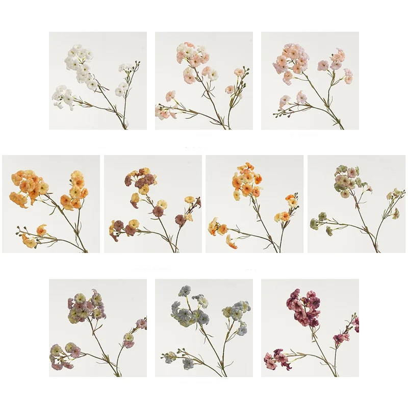 Künstliche Abendblume Persischer Trompetenblumenstrauß, 83 cm, Seide, 21 Blüten, für Hochzeit, Dekoration, Hotel, Büro, Zuhause