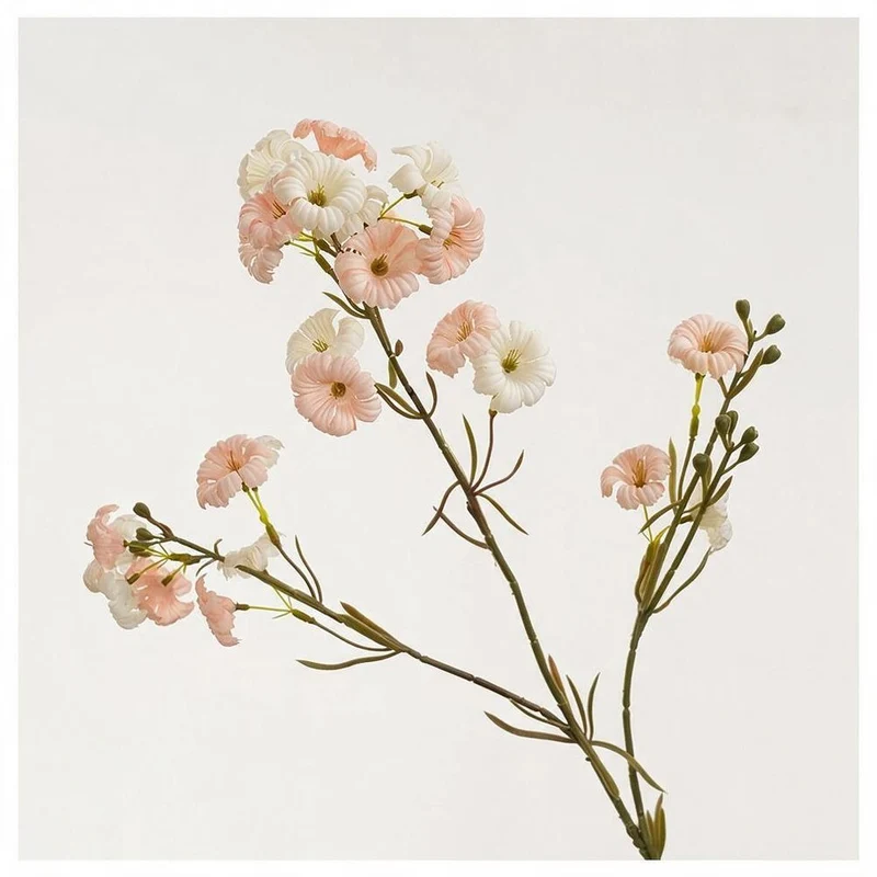 Künstliche Abendblume Persischer Trompetenblumenstrauß, 83 cm, Seide, 21 Blüten, für Hochzeit, Dekoration, Hotel, Büro, Zuhause