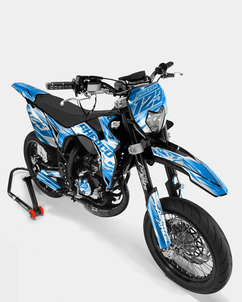 LUNIOR- Kit deco SHERCO 50cc - Bleu
