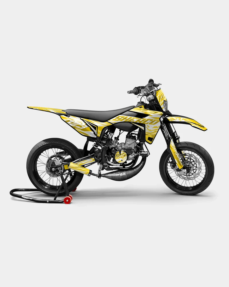 LUNIOR- Kit deco SHERCO 50cc - Jaune foncé