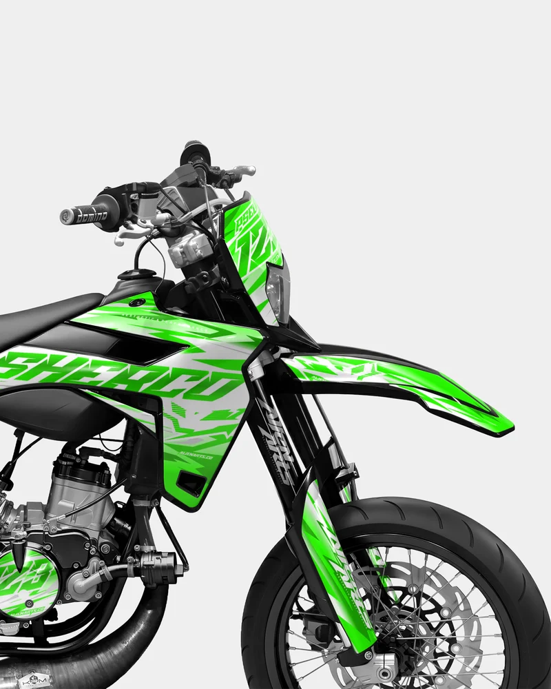 LUNIOR- Kit deco SHERCO 50cc - Vert