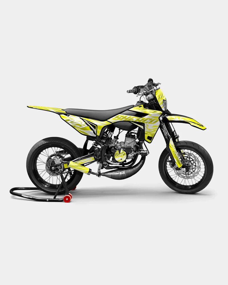 LUNIOR- Kit deco SHERCO 50cc - Jaune