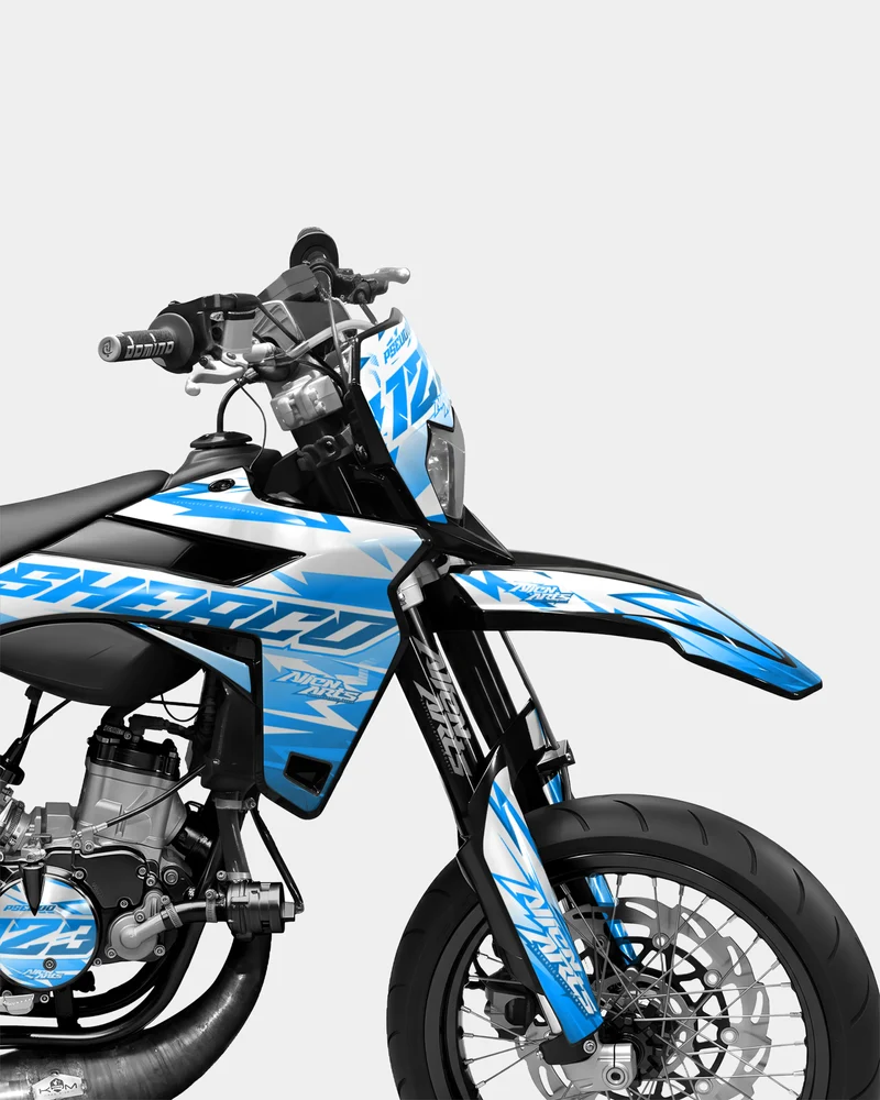 CALYPSO - Kit deco SHERCO 50cc - Bleu