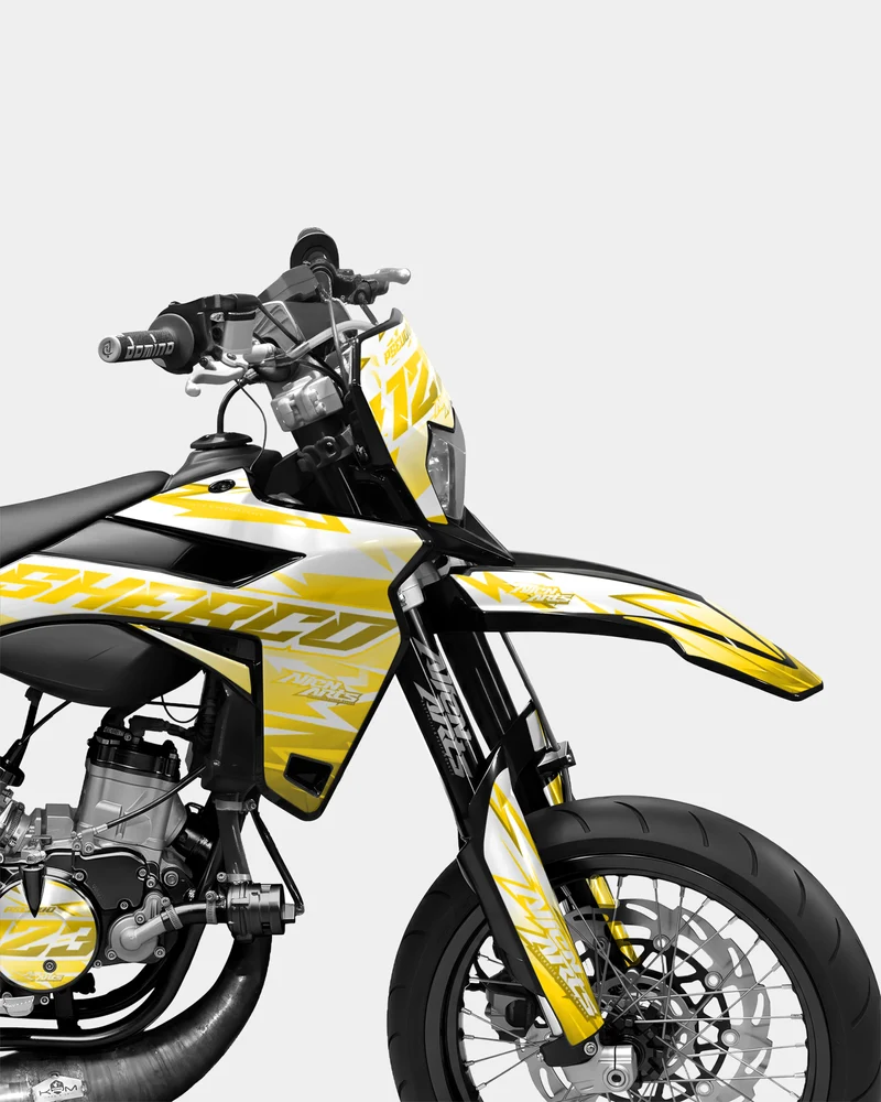 CALYPSO - Kit deco SHERCO 50cc - Jaune foncé