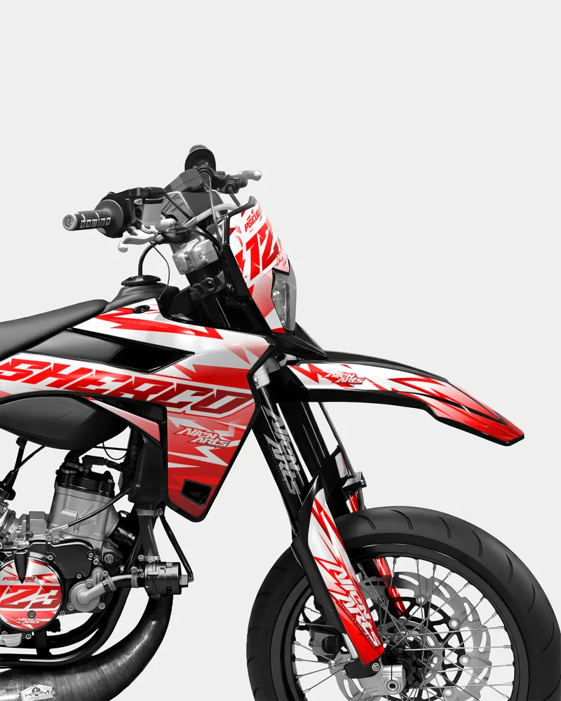 CALYPSO - Kit deco SHERCO 50cc - Rouge