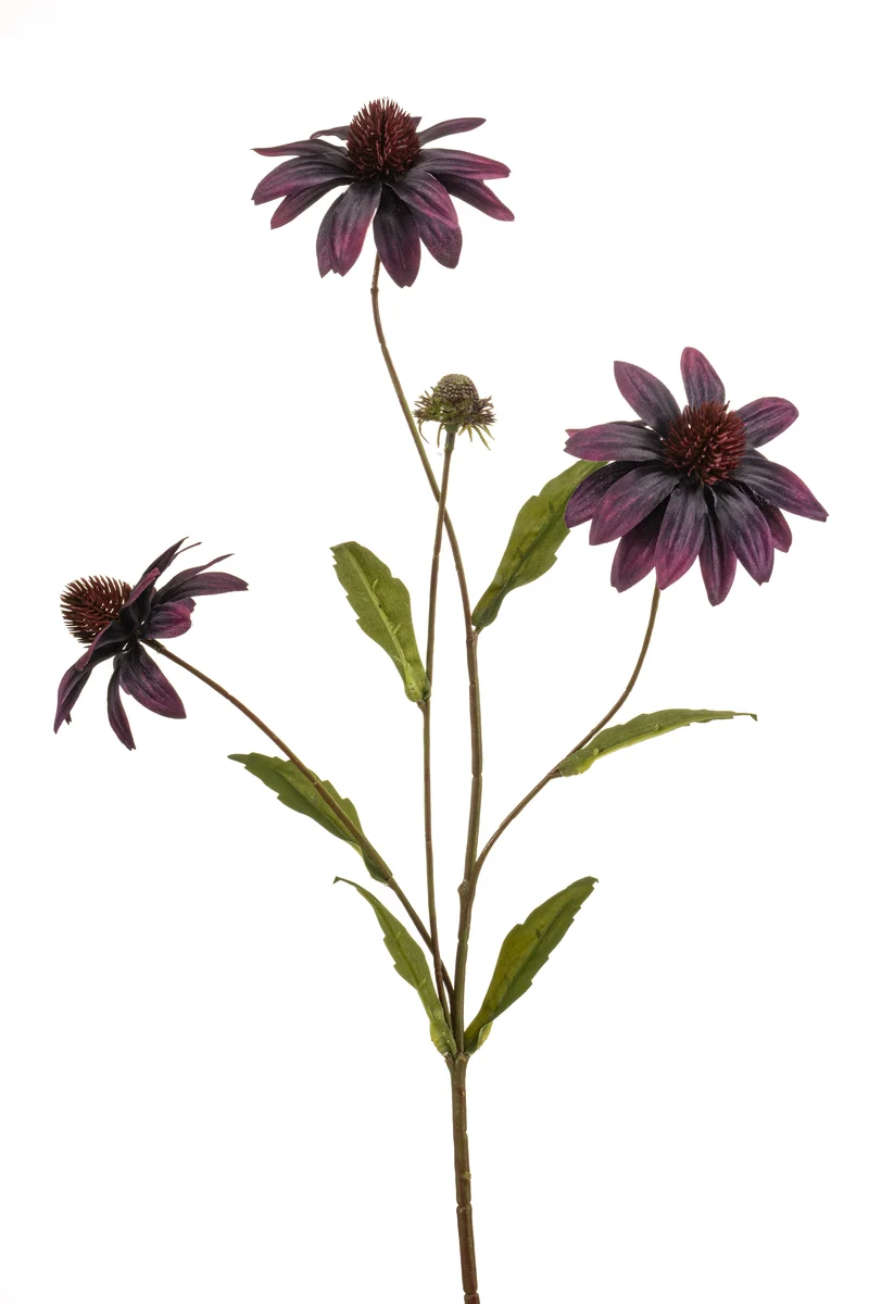 Sonnenhut künstlich 70 cm - 1 Stiel - Violett