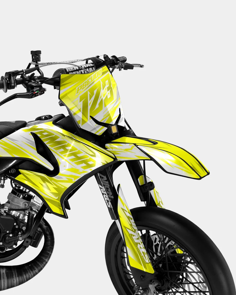 LUNIOR - Kit deco YAMAHA DT 50cc - Jaune
