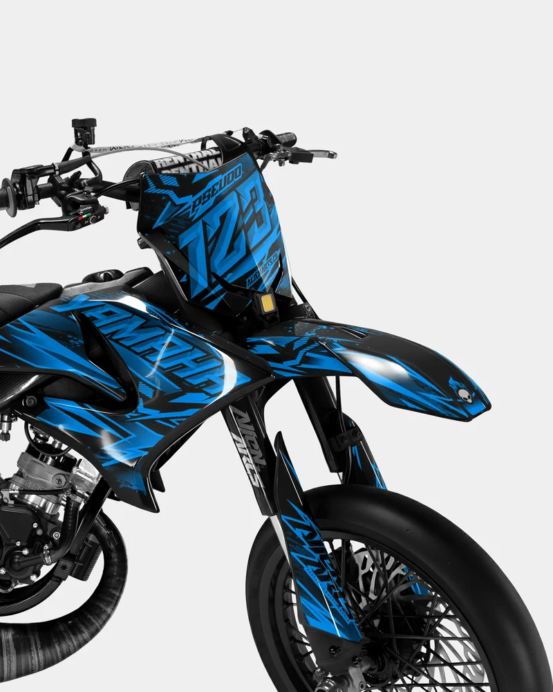 MIROIR - Kit deco YAMAHA DT 50cc - Bleu