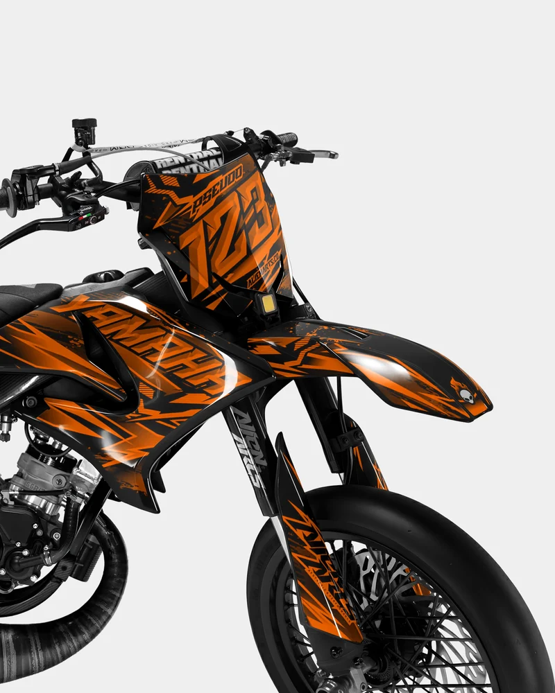MIROIR - Kit deco YAMAHA DT 50cc - Orange