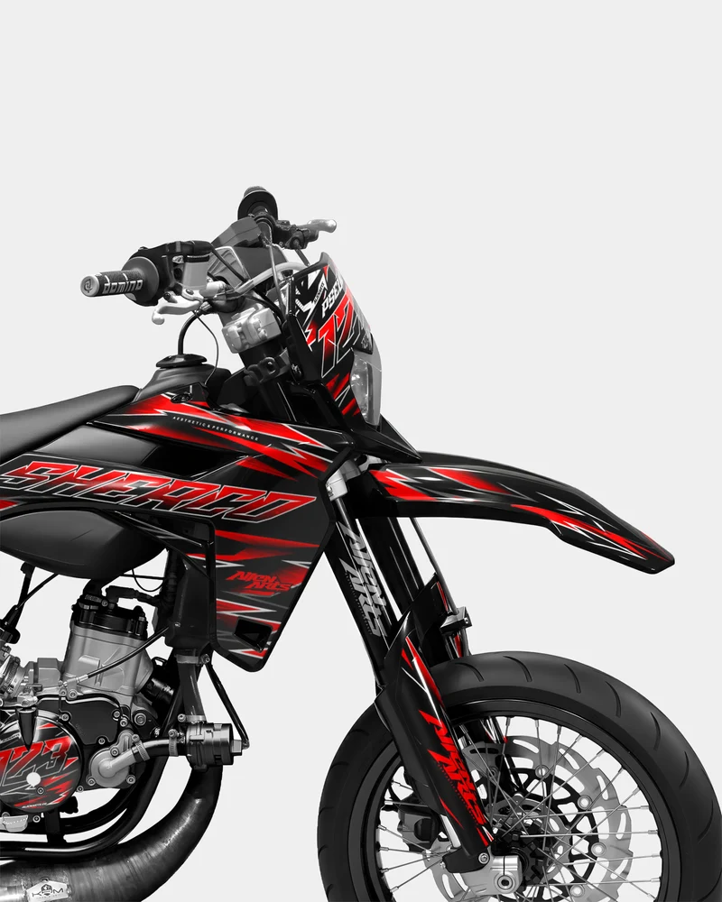 ELARA - Kit deco SHERCO 50cc - Rouge