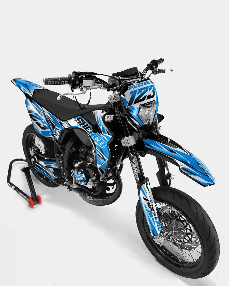 FABLE - Kit deco SHERCO 50cc - Bleu