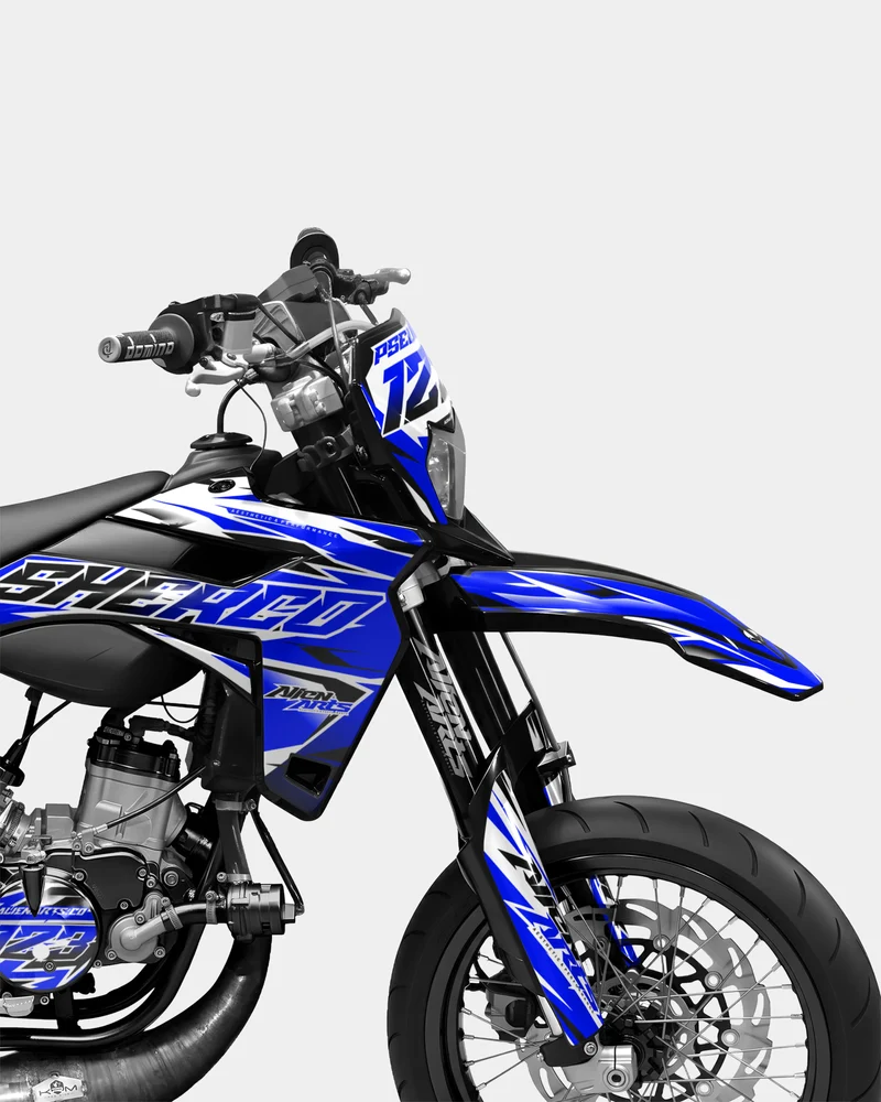 FABLE - Kit deco SHERCO 50cc - Bleu foncé