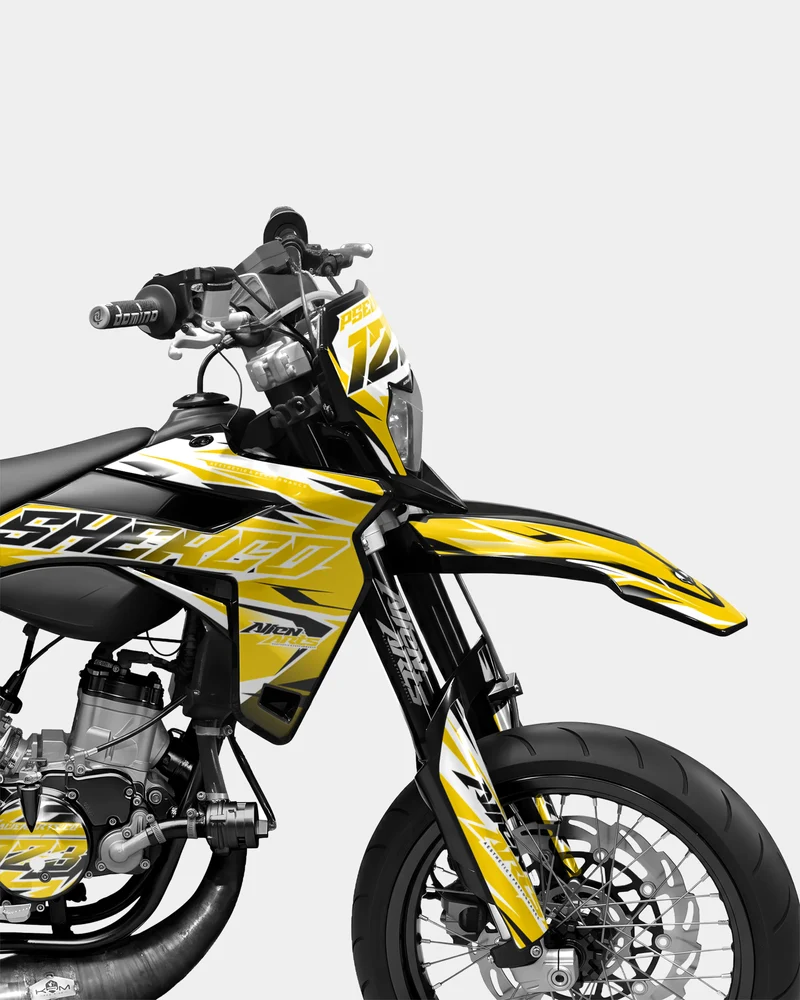 FABLE - Kit deco SHERCO 50cc - Jaune foncé