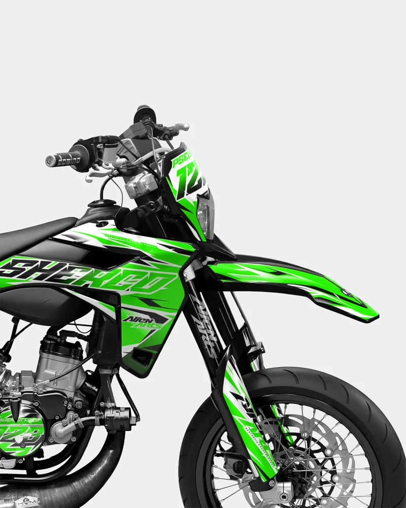 FABLE - Kit deco SHERCO 50cc - Vert