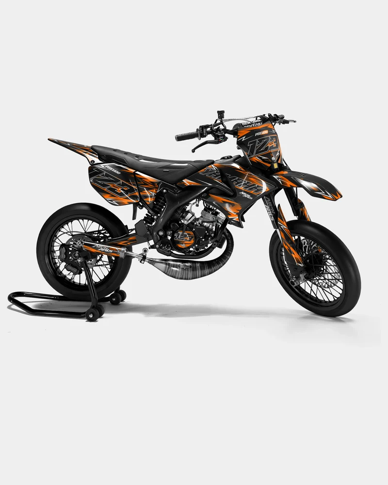 PIQUE - Kit deco YAMAHA DT 50cc - Orange
