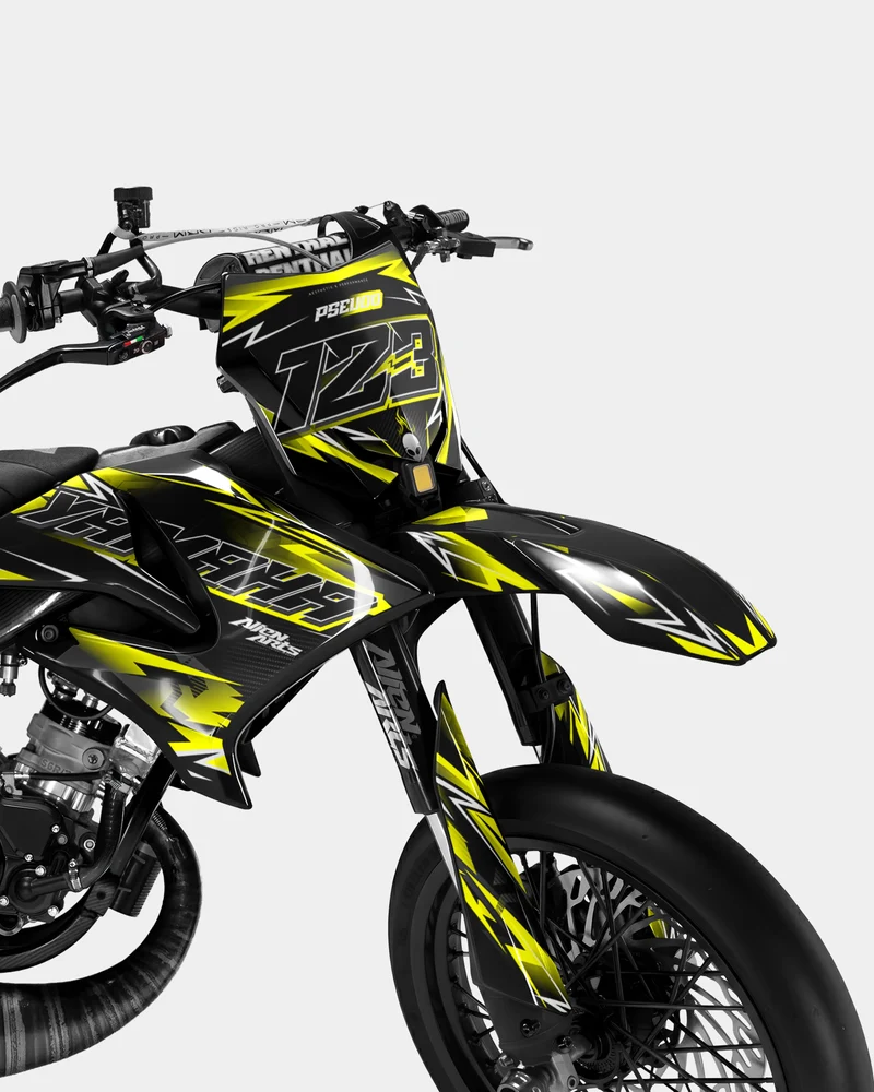 PIQUE - Kit deco YAMAHA DT 50cc - Jaune