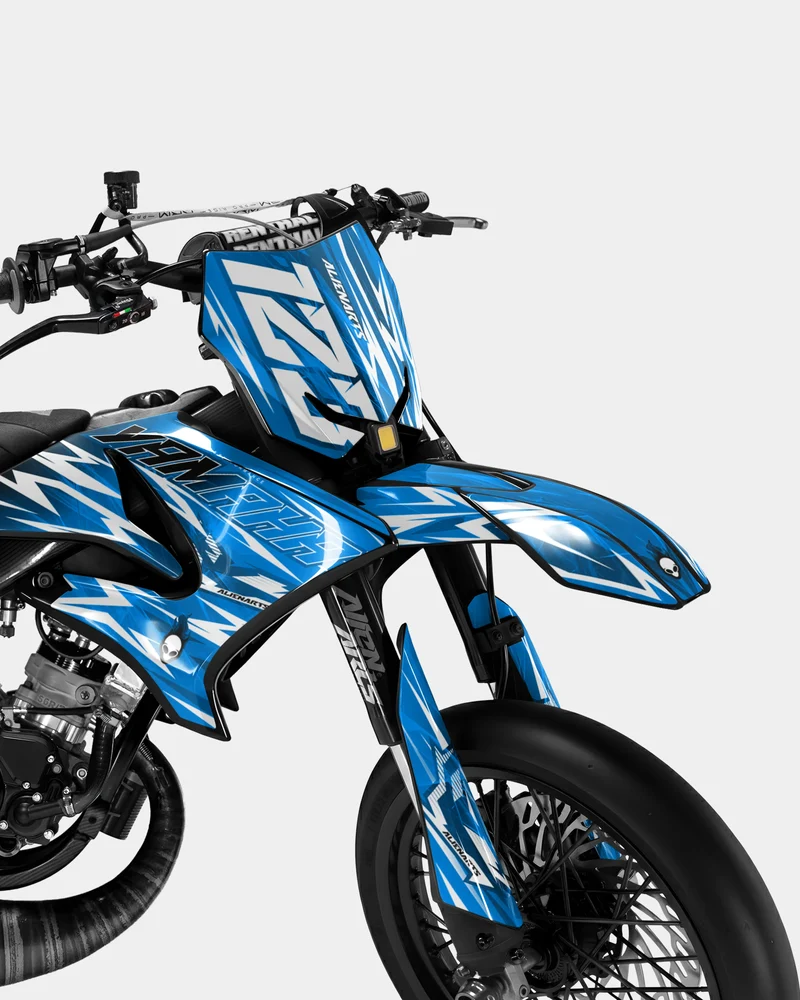 PLUME - Kit deco YAMAHA DT 50cc - Bleu