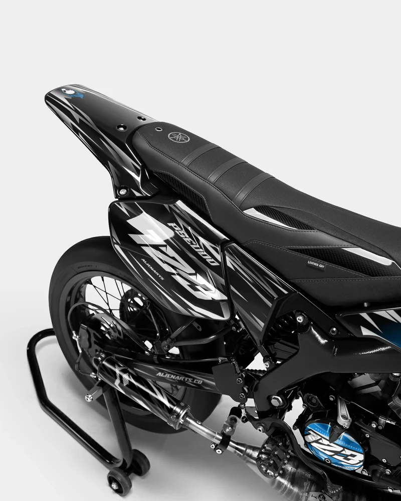 PLUME - Kit deco YAMAHA DT 50cc - Bleu
