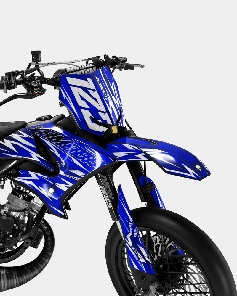 PLUME - Kit deco YAMAHA DT 50cc - Bleu foncé