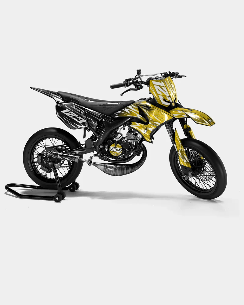 PLUME - Kit deco YAMAHA DT 50cc - Jaune foncé