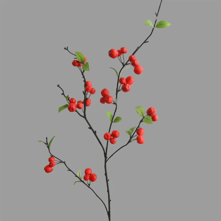 Künstliche Apfelblüte, Einzelstiel mit 36 Blüten, 105 cm lang, Seidenstoff, für Innenraum, Dekoration