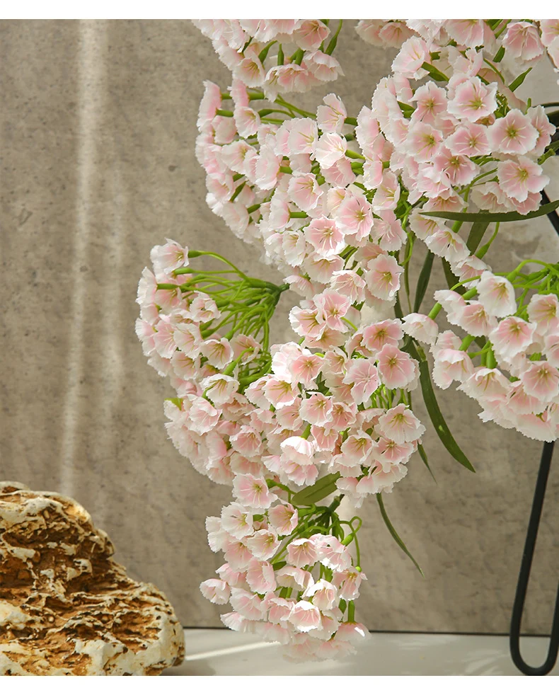 Künstliche Nelke, Single Stem mit 3 Blüten, 72 cm, Seidenstoff, modern, für Hochzeit, Dekoration, Innenraum