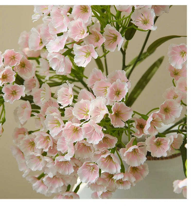 Künstliche Nelke, Single Stem mit 3 Blüten, 72 cm, Seidenstoff, modern, für Hochzeit, Dekoration, Innenraum