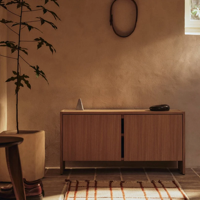 Schrank Parcel Hallway Cabinet - H50 - natural Oak - ferm LIVING