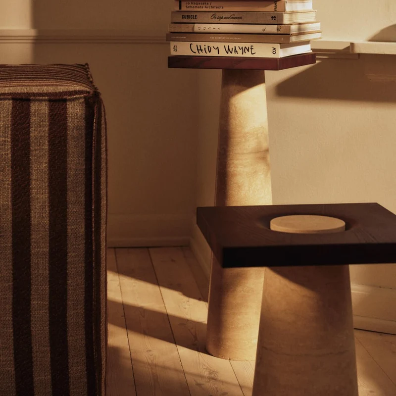 Beistelltisch Grova - Travertine - Ferm Living