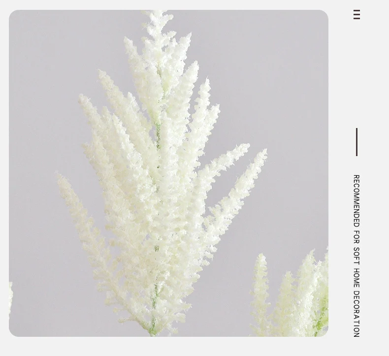 Künstliche Spirea-Blume, 103 cm, Einzelstiel mit 3 Blüten, für Innenraum, Hochzeit, Dekoration