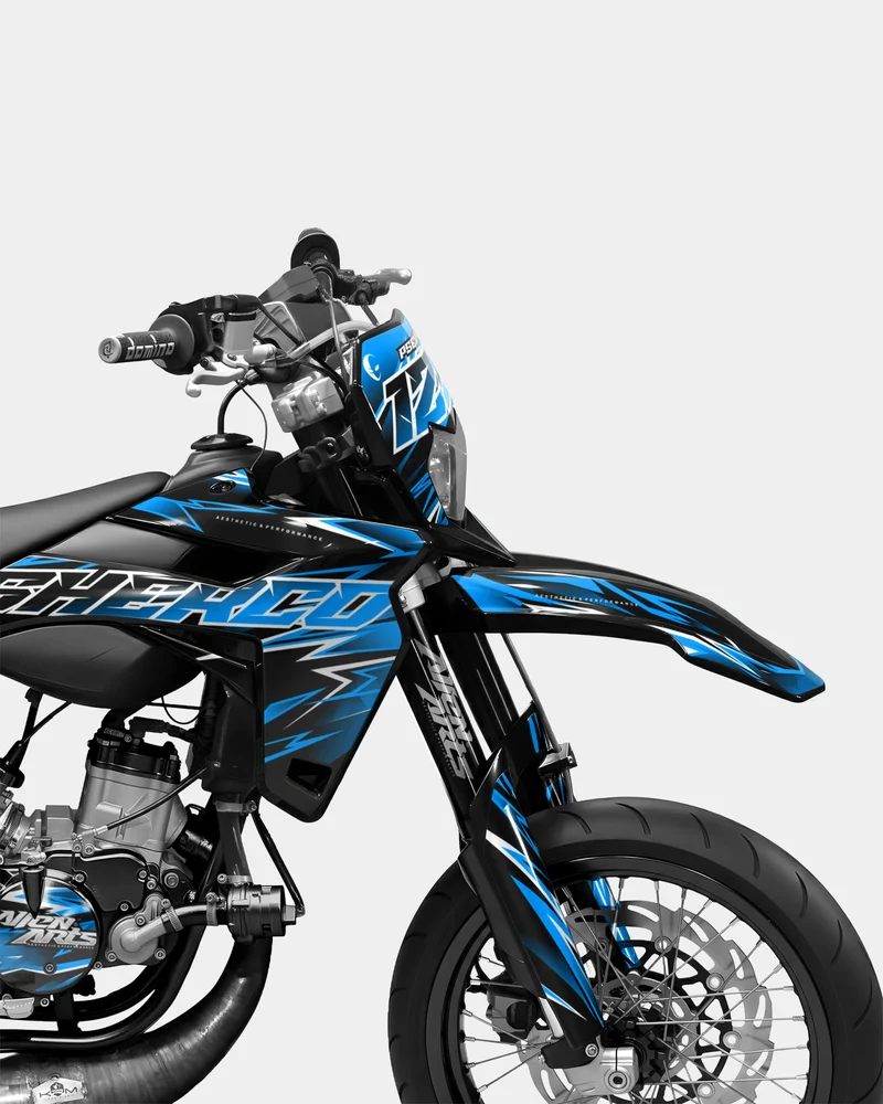 CIEL - Kit deco SHERCO 50cc - Bleu