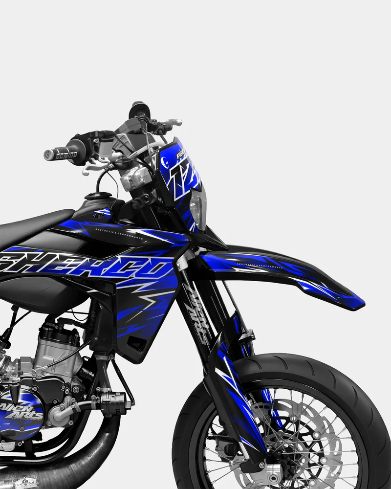 CIEL - Kit deco SHERCO 50cc - Bleu foncé
