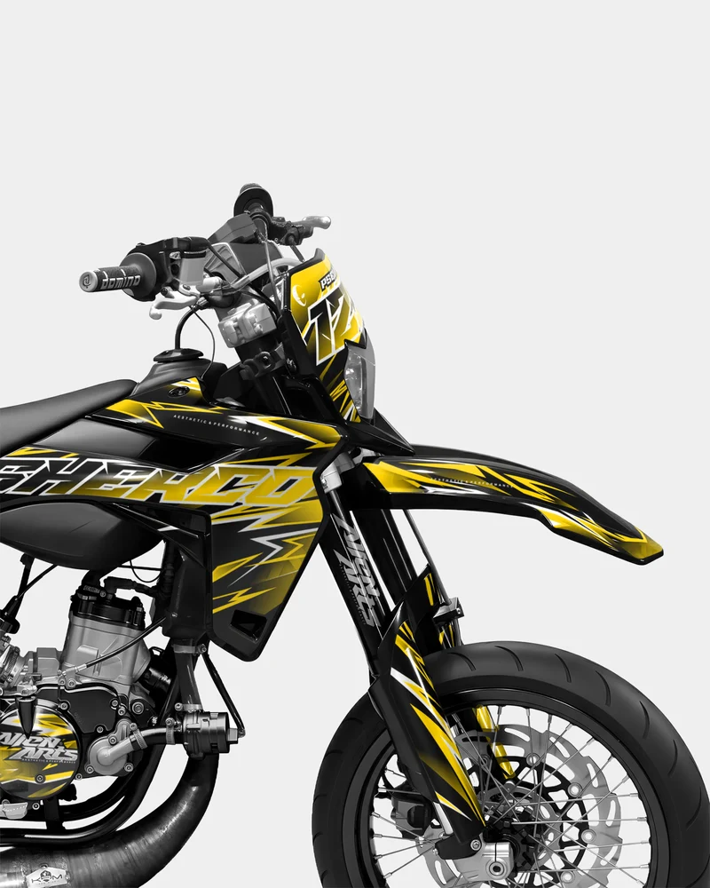 CIEL - Kit deco SHERCO 50cc - Jaune foncé