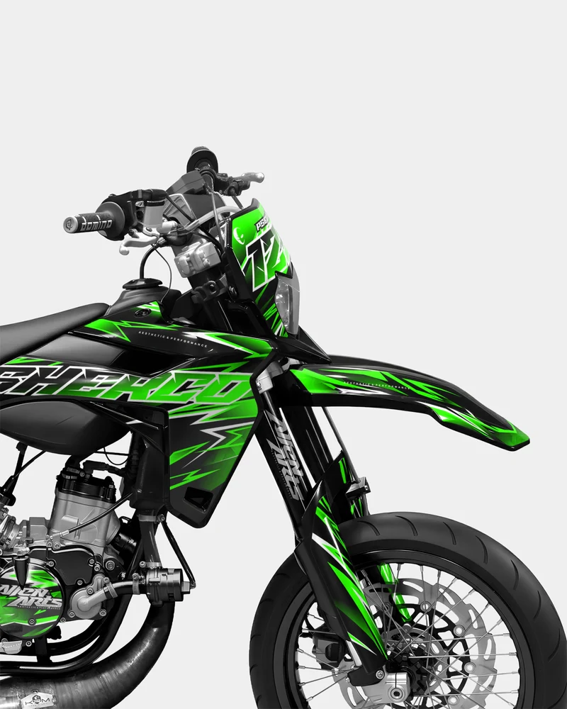 CIEL - Kit deco SHERCO 50cc - Vert
