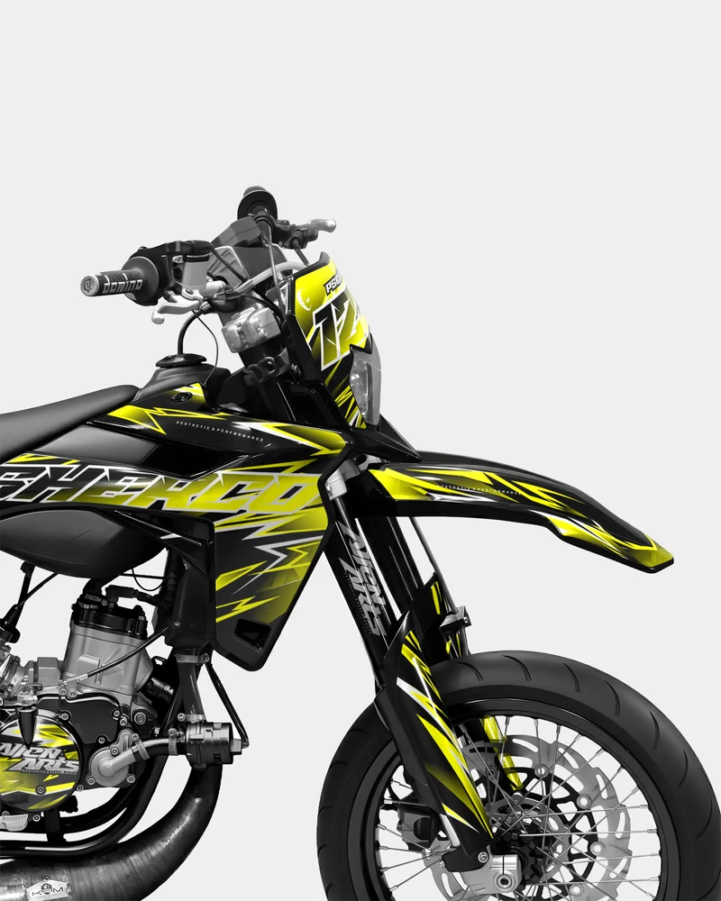CIEL - Kit deco SHERCO 50cc - Jaune