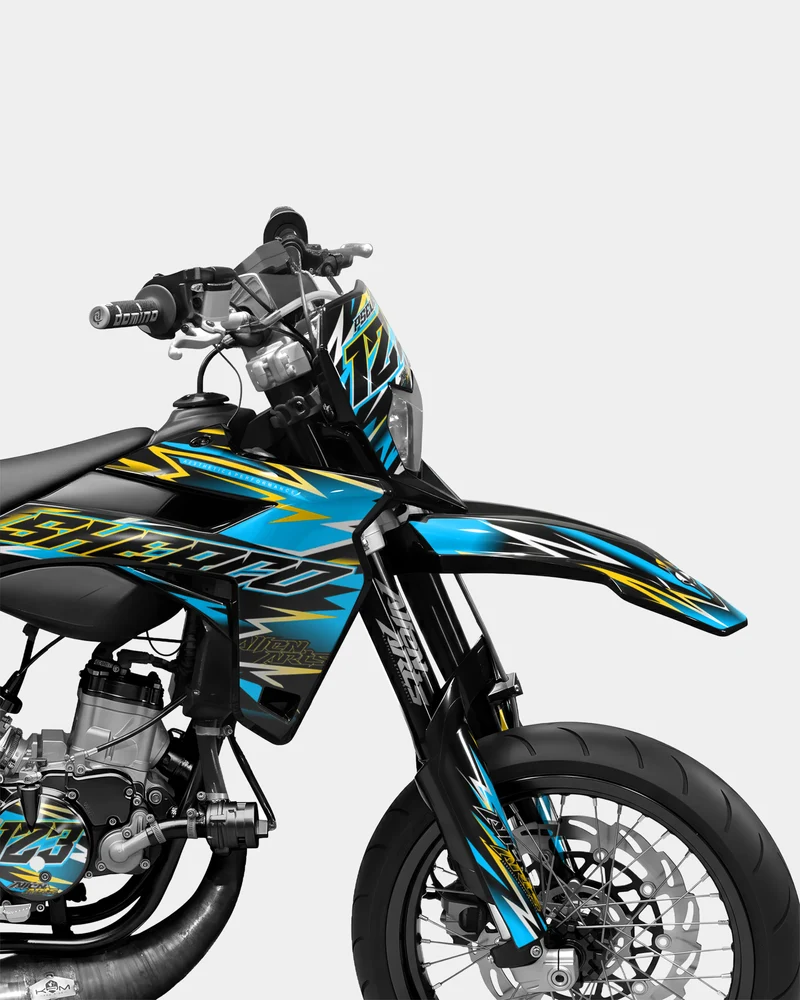 ECLAT - Kit deco SHERCO 50cc - Bleu