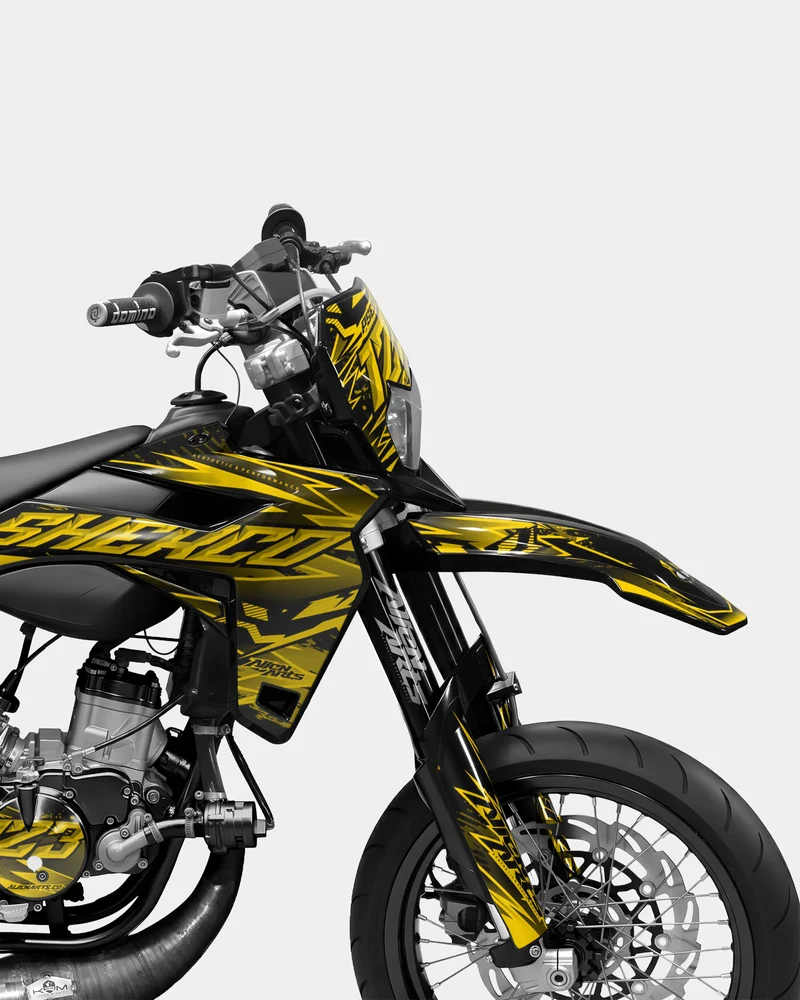 MIROIR- Kit deco SHERCO 50cc - Jaune foncé