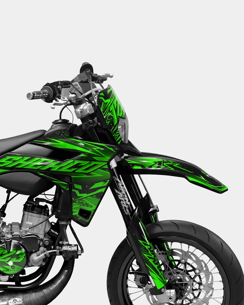 MIROIR- Kit deco SHERCO 50cc - Vert