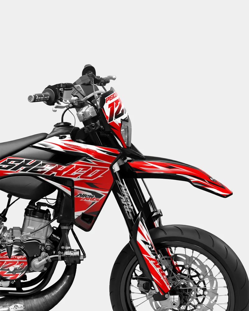 FABLE - Kit deco SHERCO 50cc - Rouge