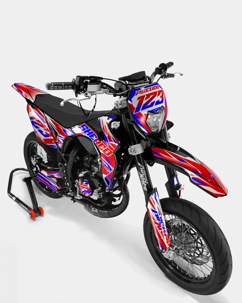 FABLE - Kit deco SHERCO 50cc - Rouge Bleu