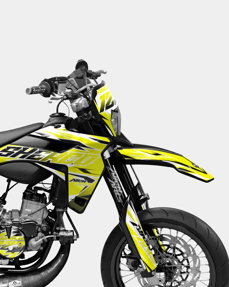 FABLE - Kit deco SHERCO 50cc - Jaune