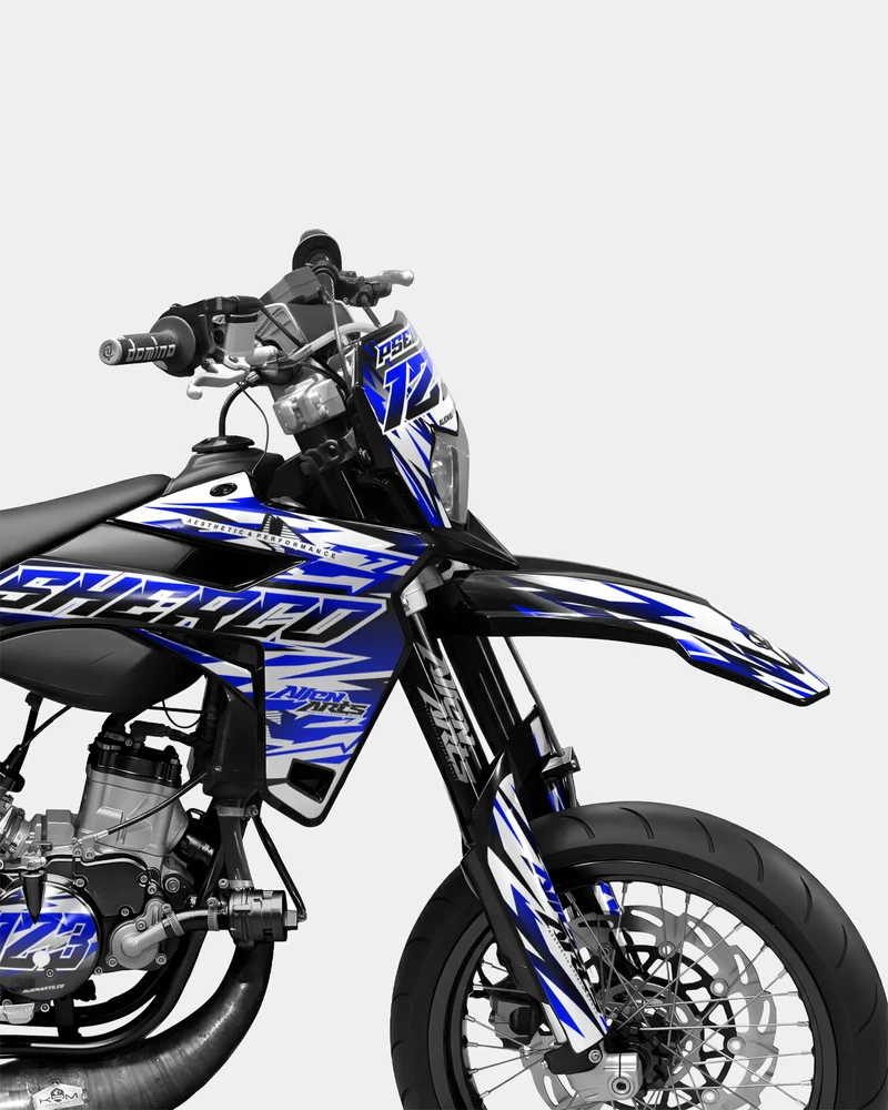 FIKA - Kit deco SHERCO 50cc - Bleu foncé