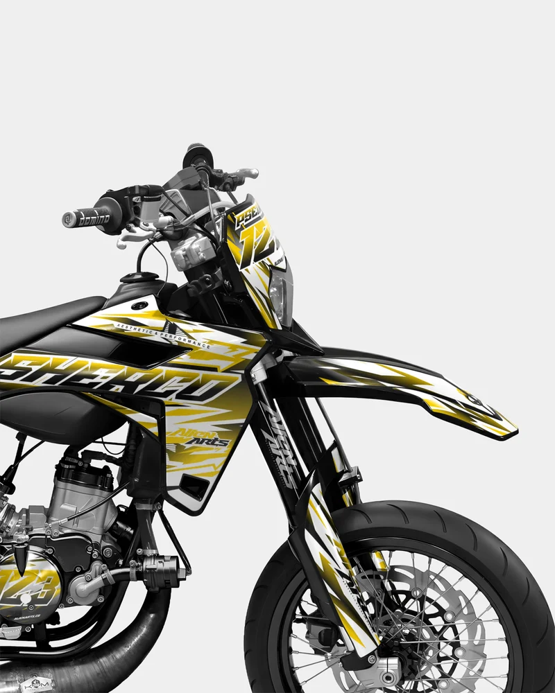 FIKA - Kit deco SHERCO 50cc - Jaune foncé